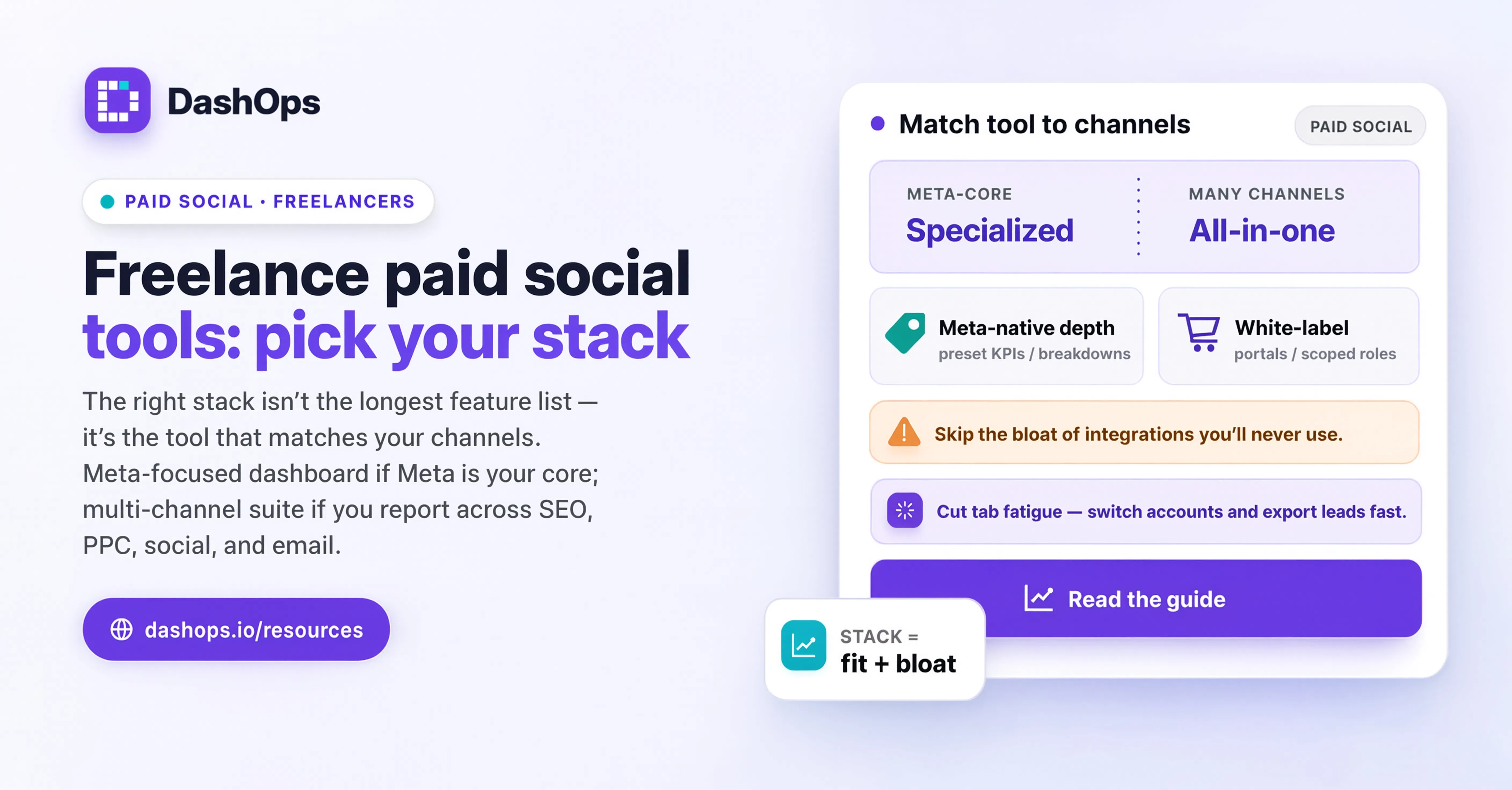 Freelance Paid Social Tools Banner