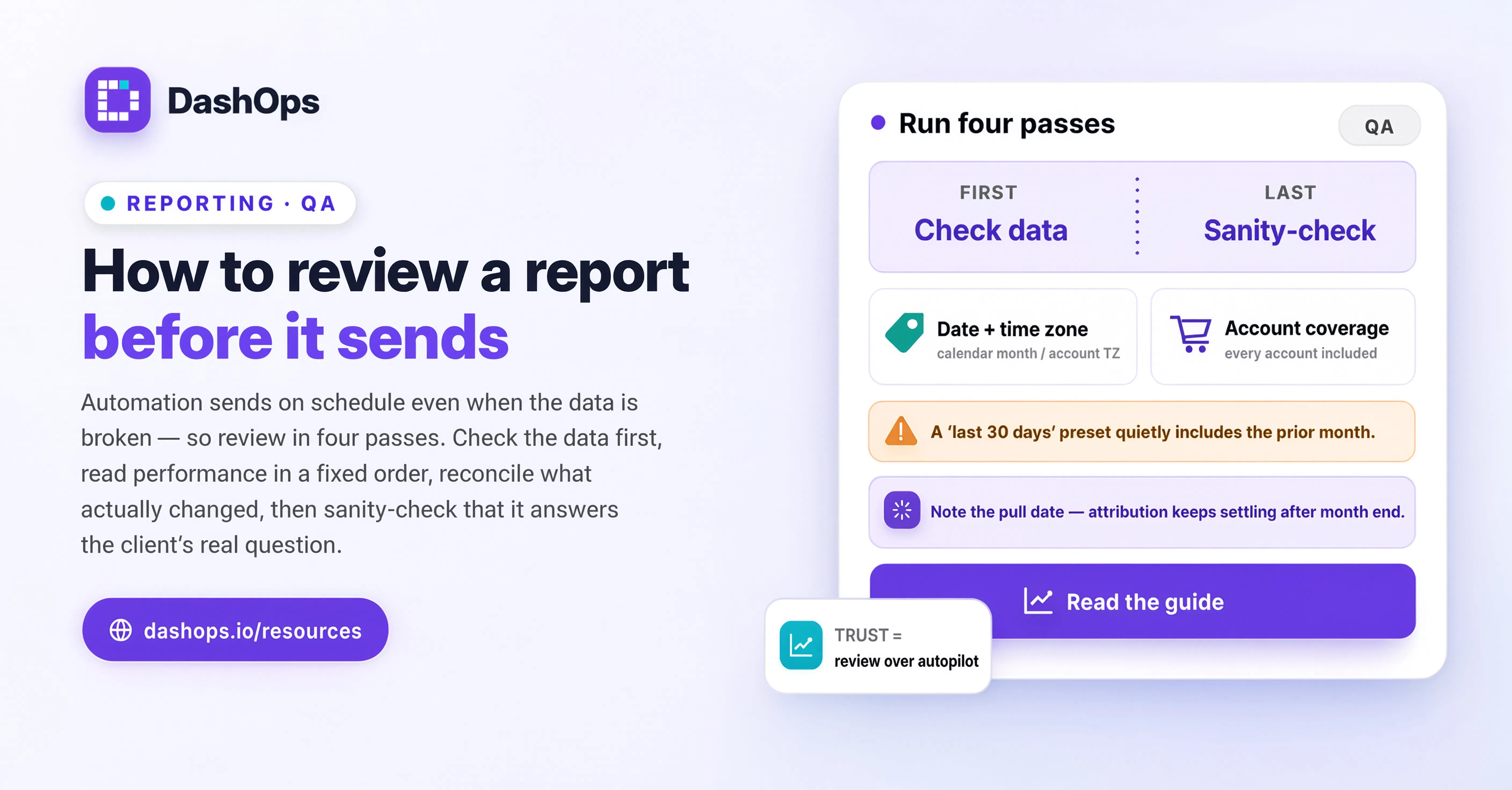Review Report Before Send Banner